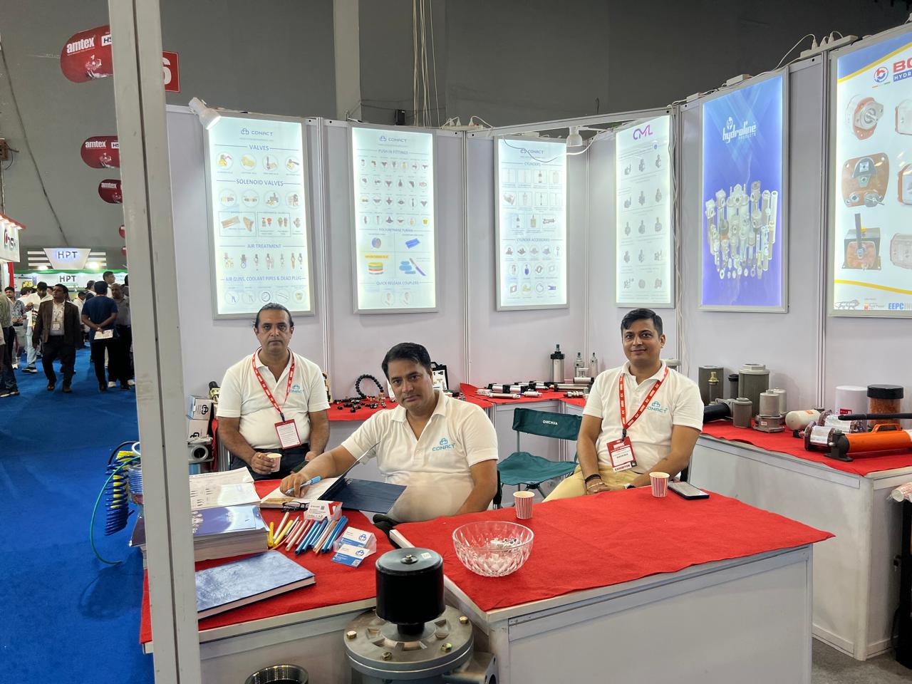 GS Hydraulics team at the exhibition