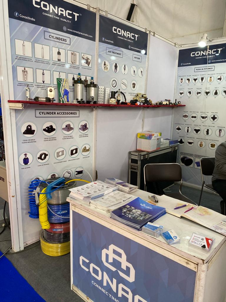 Product range on display at exhibition